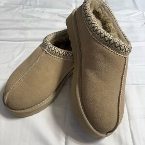 Tan Suede women’s Slip-On Shoes